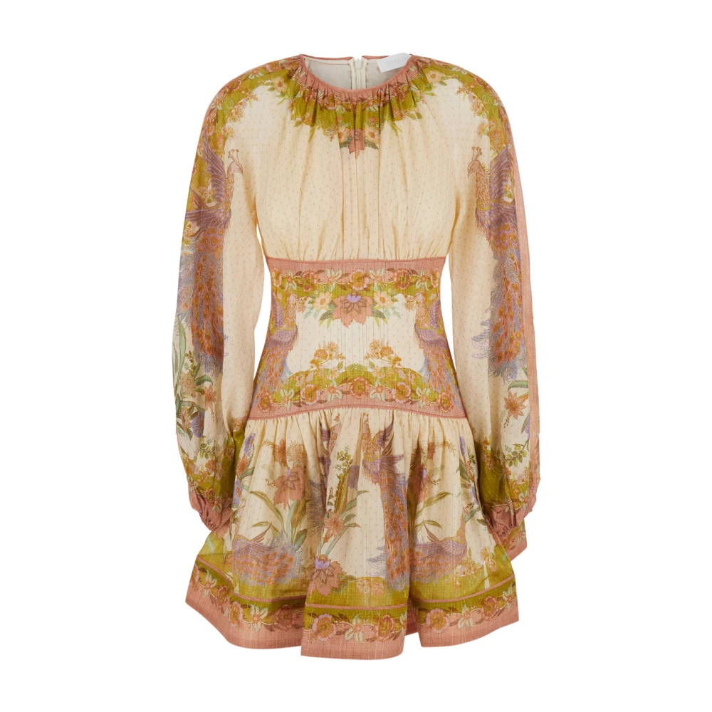 Zimmermann Women's Multicolor Indra Mini Dress - Short Dresses - S - Dresses