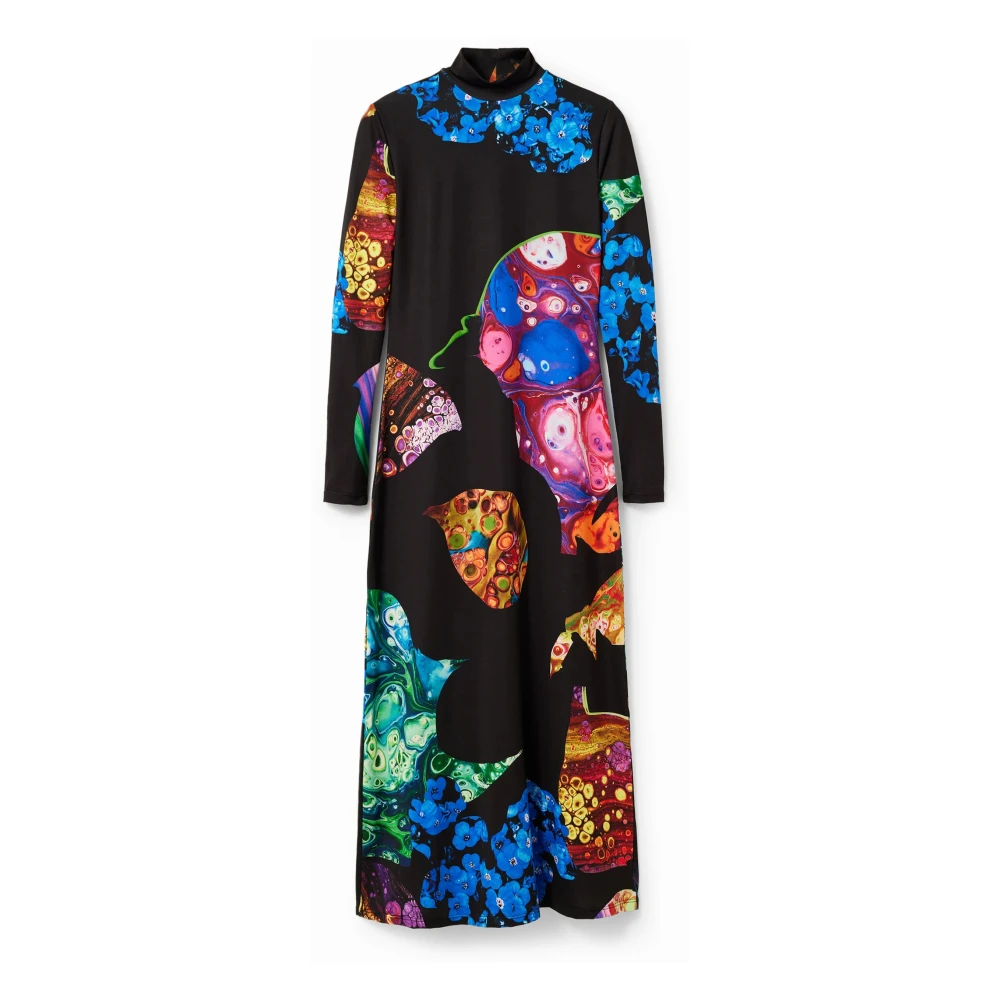 Desigual Lång Klänning - Arles-Lacroix Kollektion Black, Dam