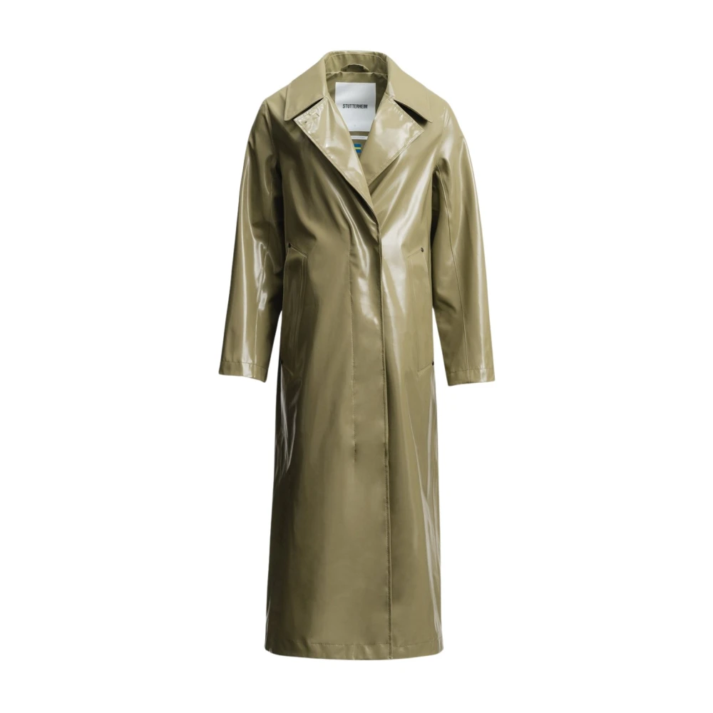 Stutterheim Opal Regn Trench Coat Green, Dam