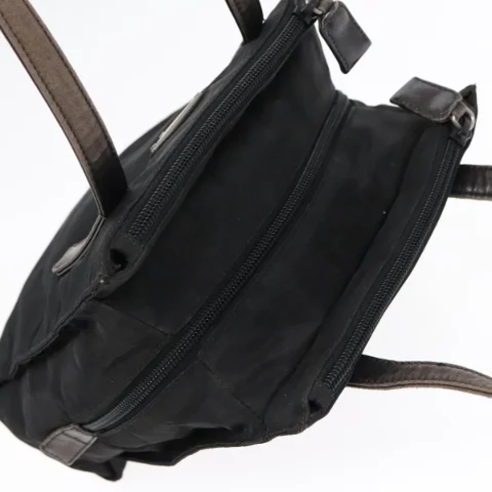 Prada Vintage Pre-owned Nylon handbags Black Dames