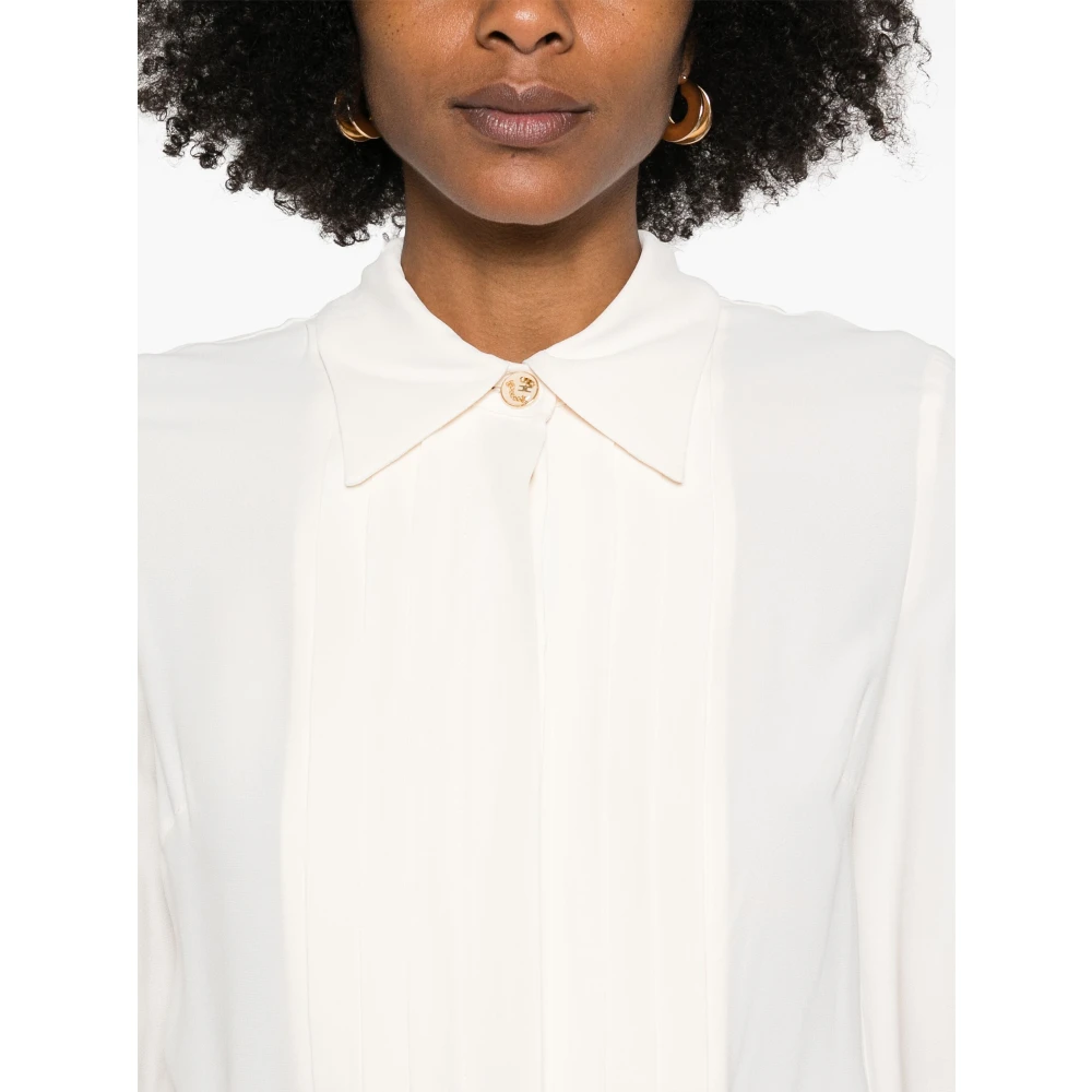 Elisabetta Franchi Stijlvolle Shirt 193 Burro Beige Dames