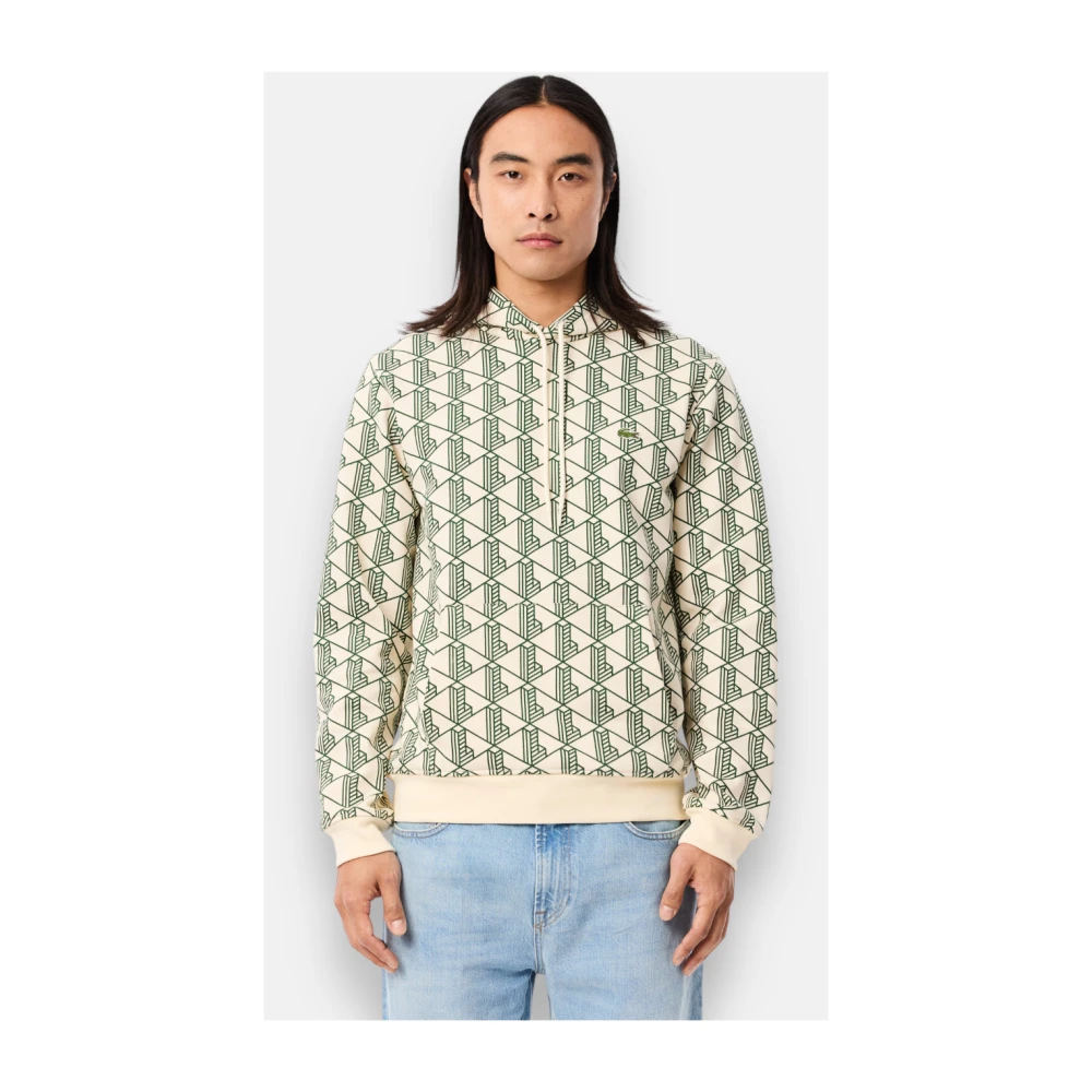 Lacoste Monogram Hoodie Sweatshirt Multicolor Heren