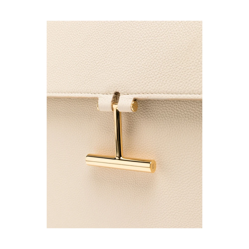 Tom Ford Beige Schoudertas met Overslag Beige Dames