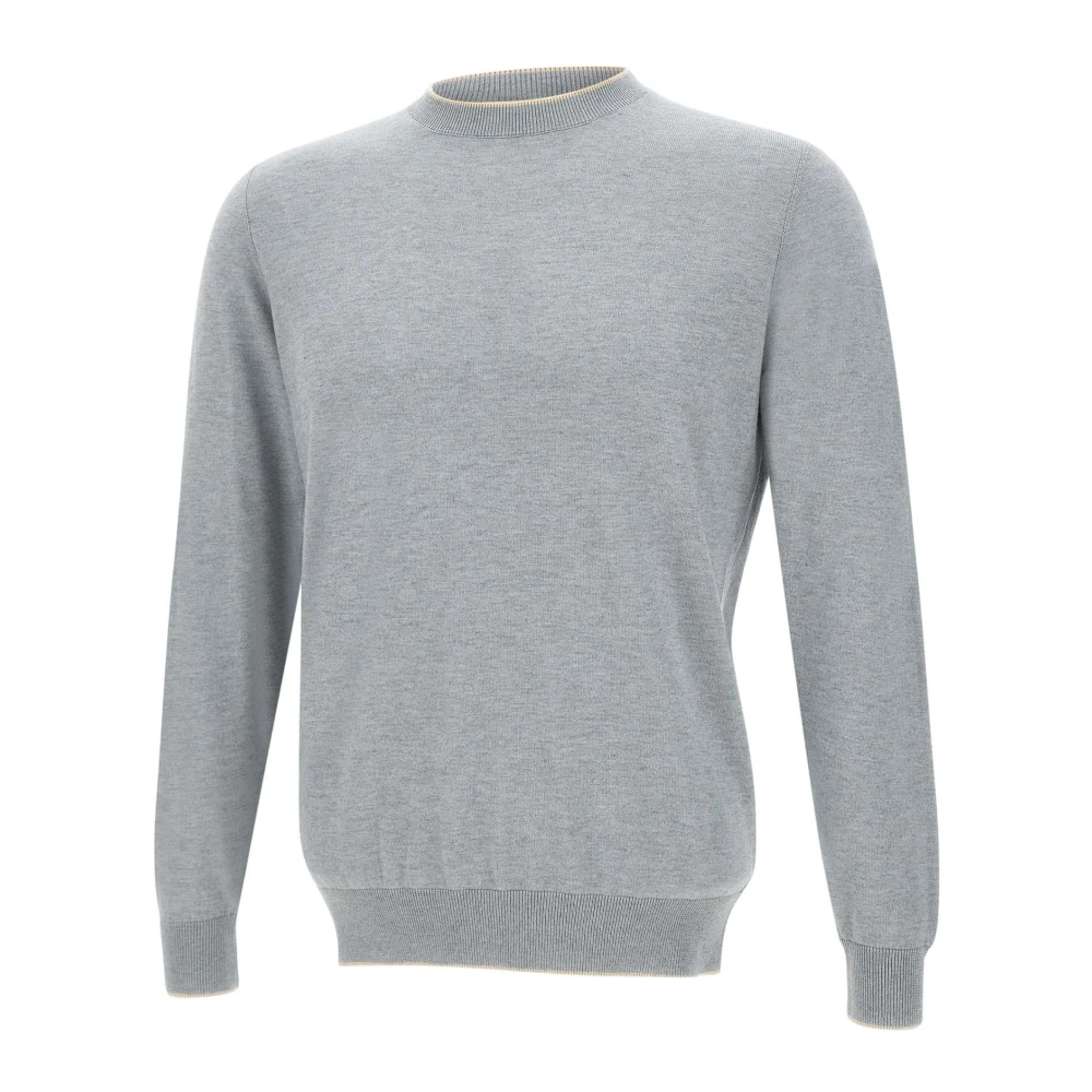 Filippo De Laurentiis Heren Cashmere Trui Licht Grijs Gray Heren