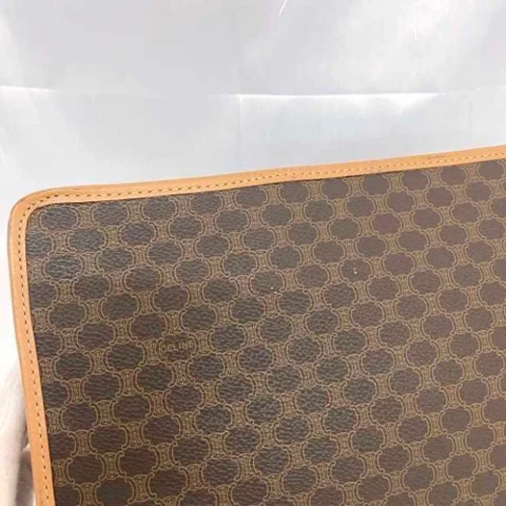 Celine Vintage Pre-owned Canvas clutches Brown Dames