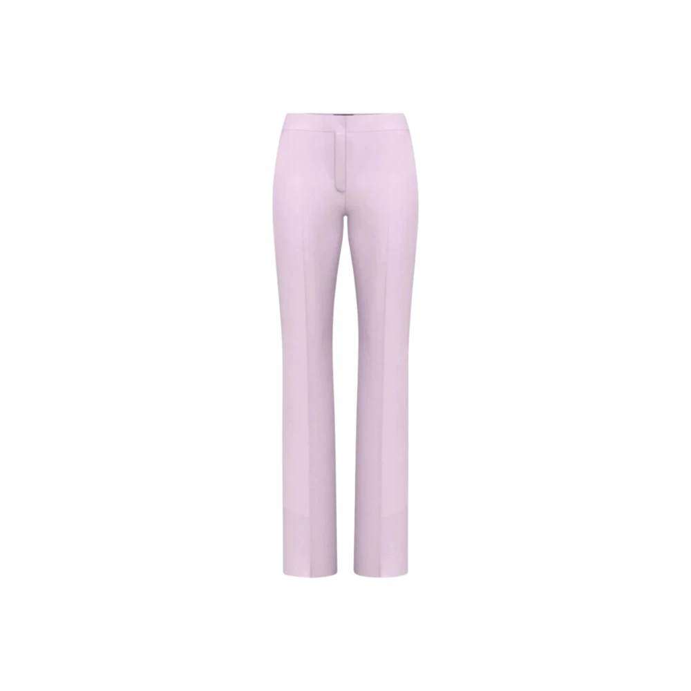 Marella Femme Violet Pantalons, Taille: 46 Fr Pantalon Twill Coupe Droite En Lilas