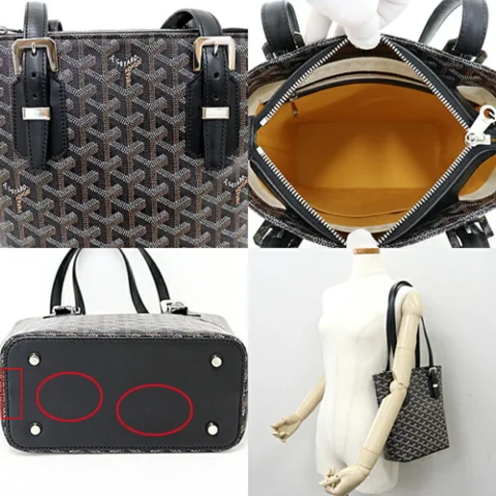 Goyard Vintage Pre-owned Leather shoulder-bags Black Dames