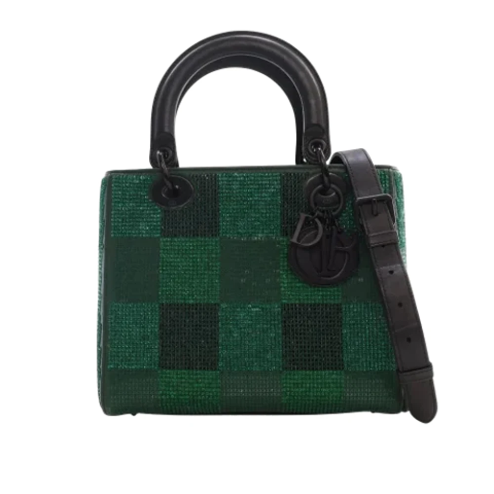 Dior Vintage Pre-owned Leather dior-bags Green Dames