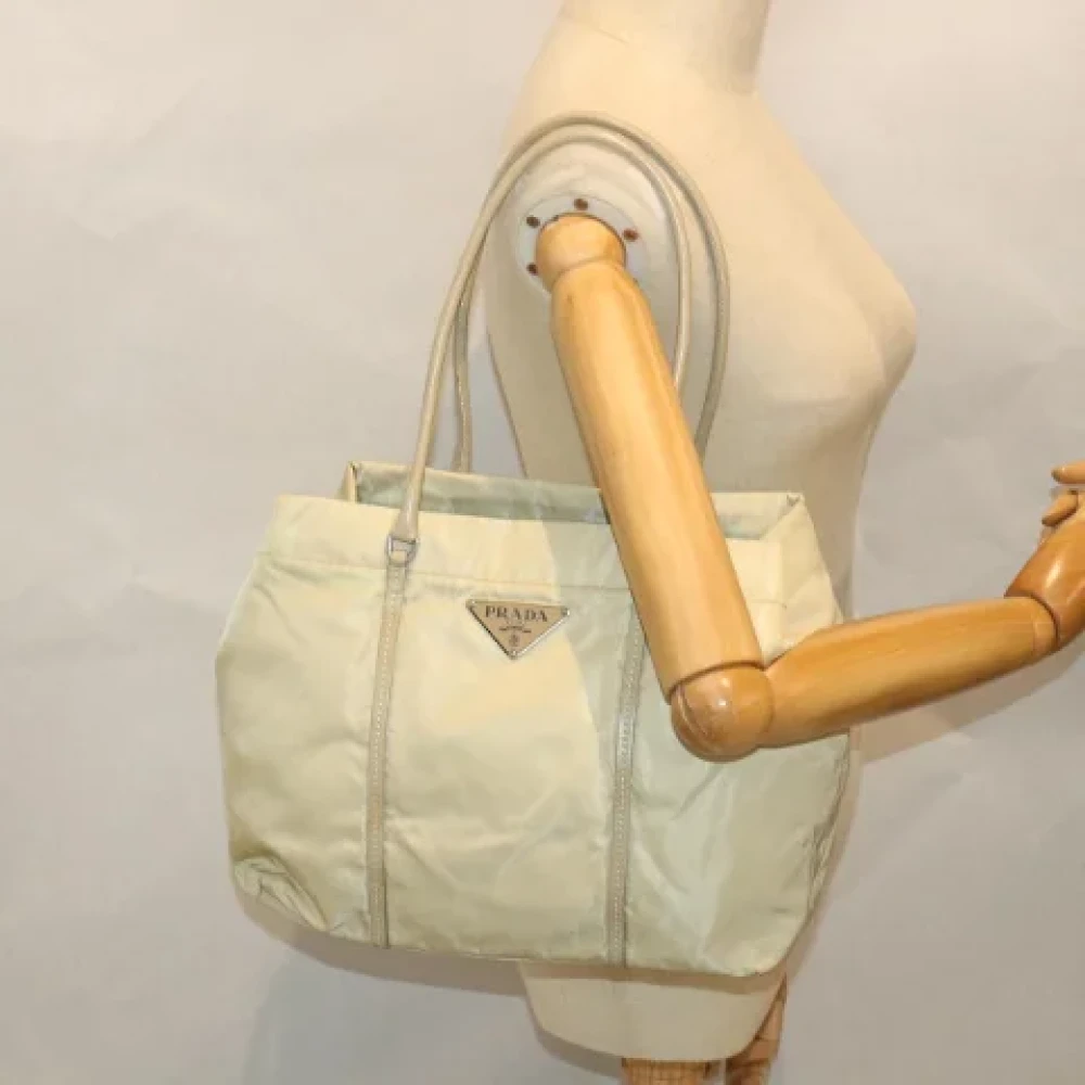 Prada Vintage Pre-owned Fabric prada-bags White Dames