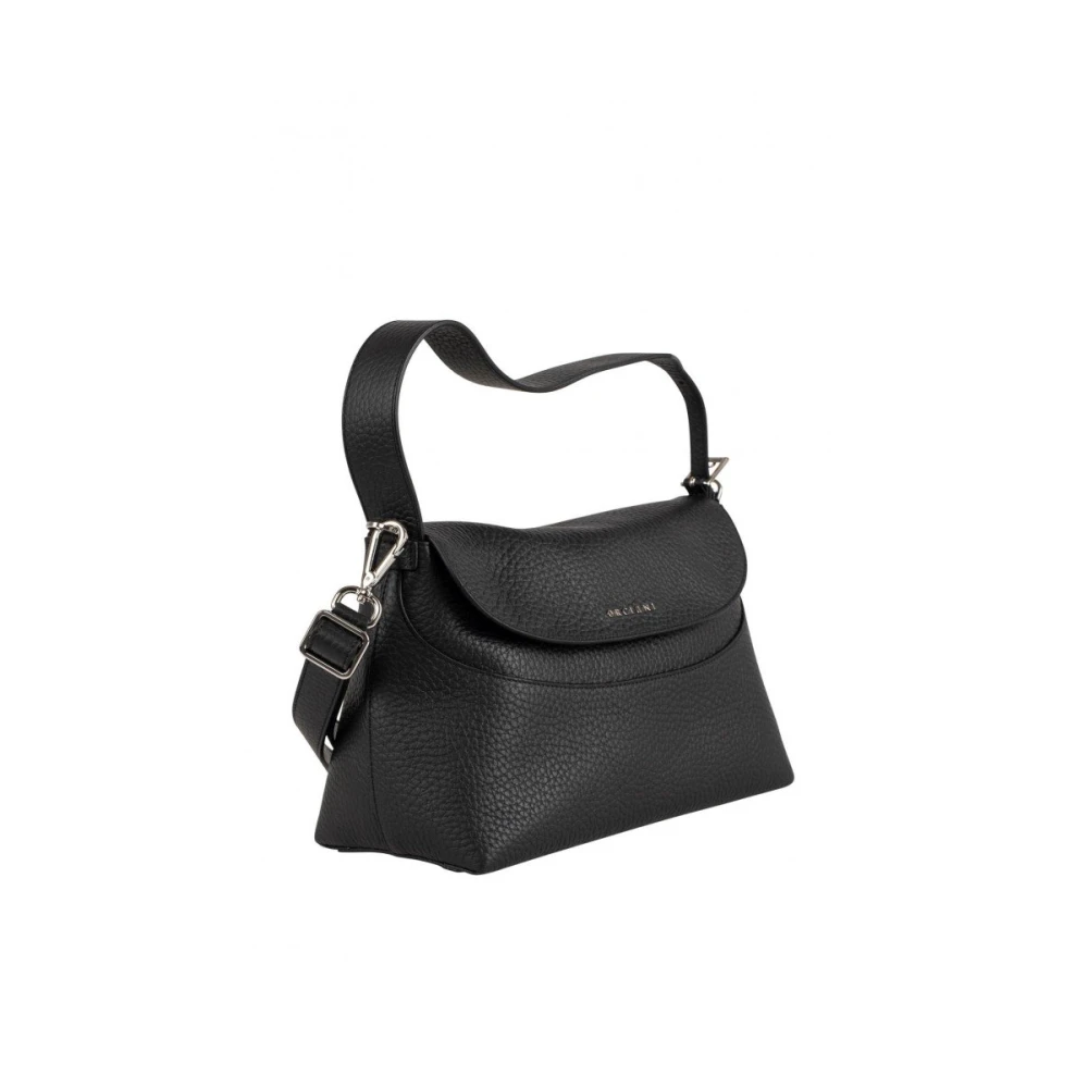 Orciani Leren Dames Handtas Black Dames