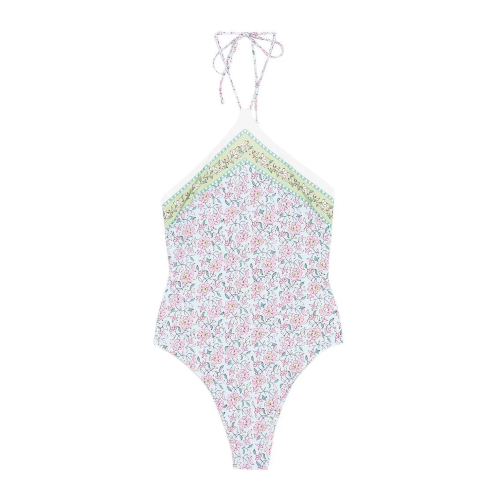 Mc2 Saint Barth Women's Multicolor Swimsuits, M, Meryem Foulard Bandeau One Piece Swimsuit