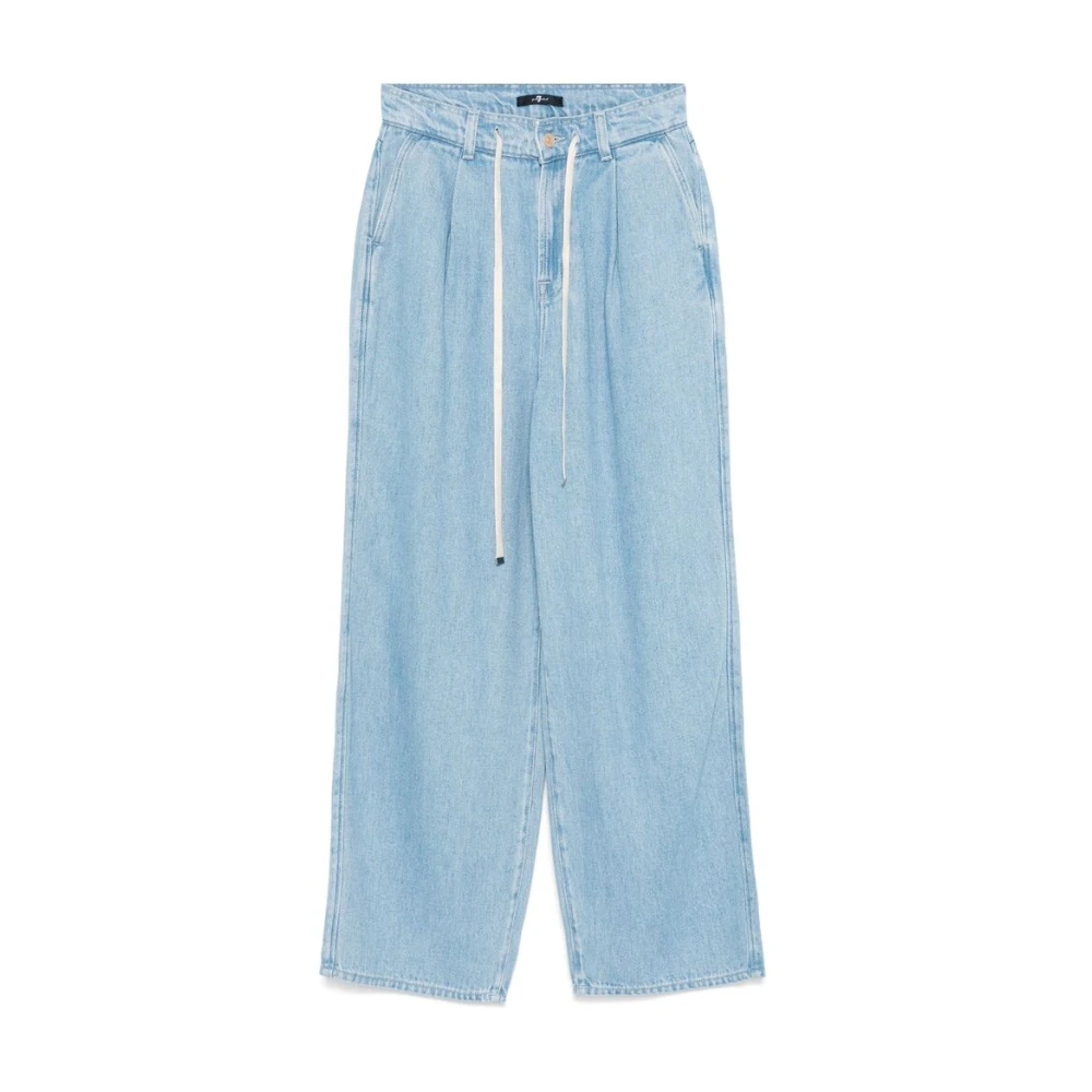7 For All Mankind Wijde Jeans Denim Blue Dames