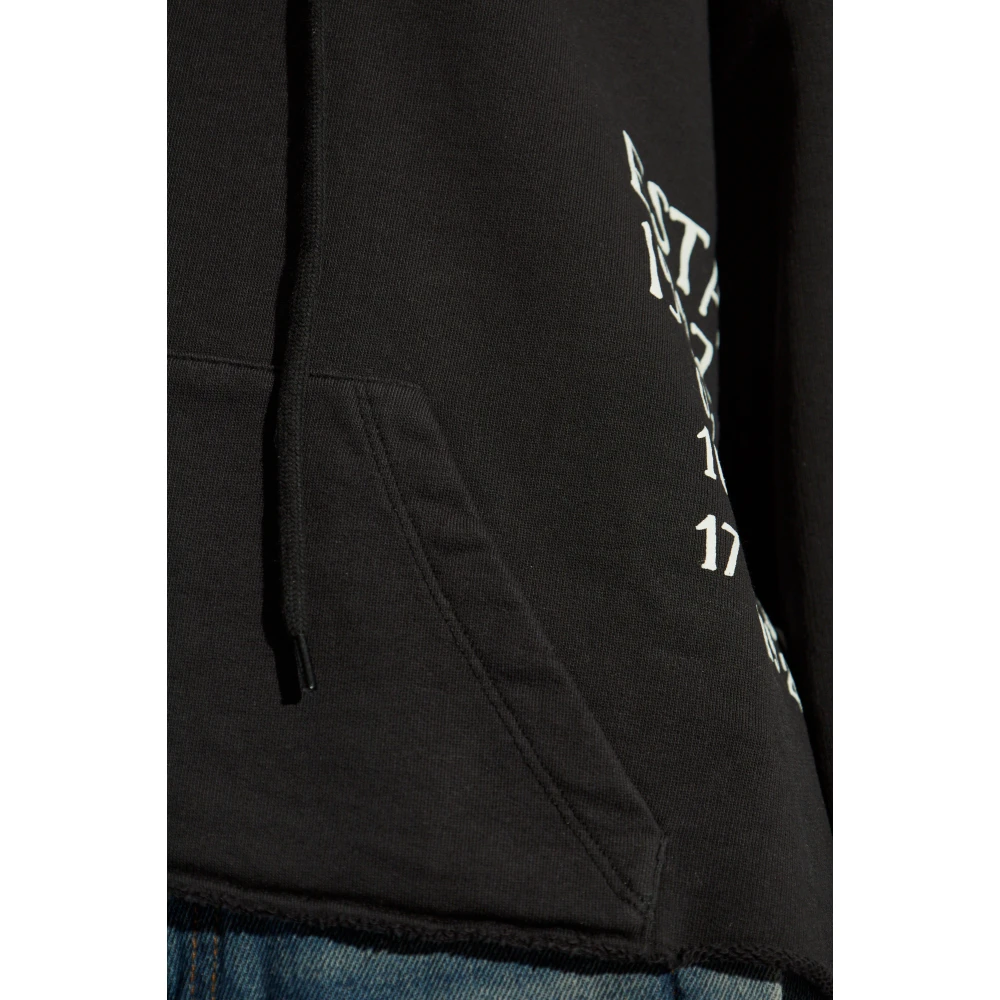 MM6 Maison Margiela Sweatshirt met logo Black Dames
