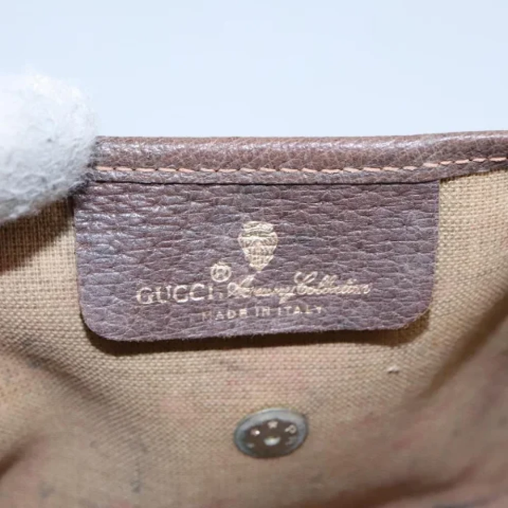 Gucci Vintage Pre-owned Canvas clutches Beige Dames