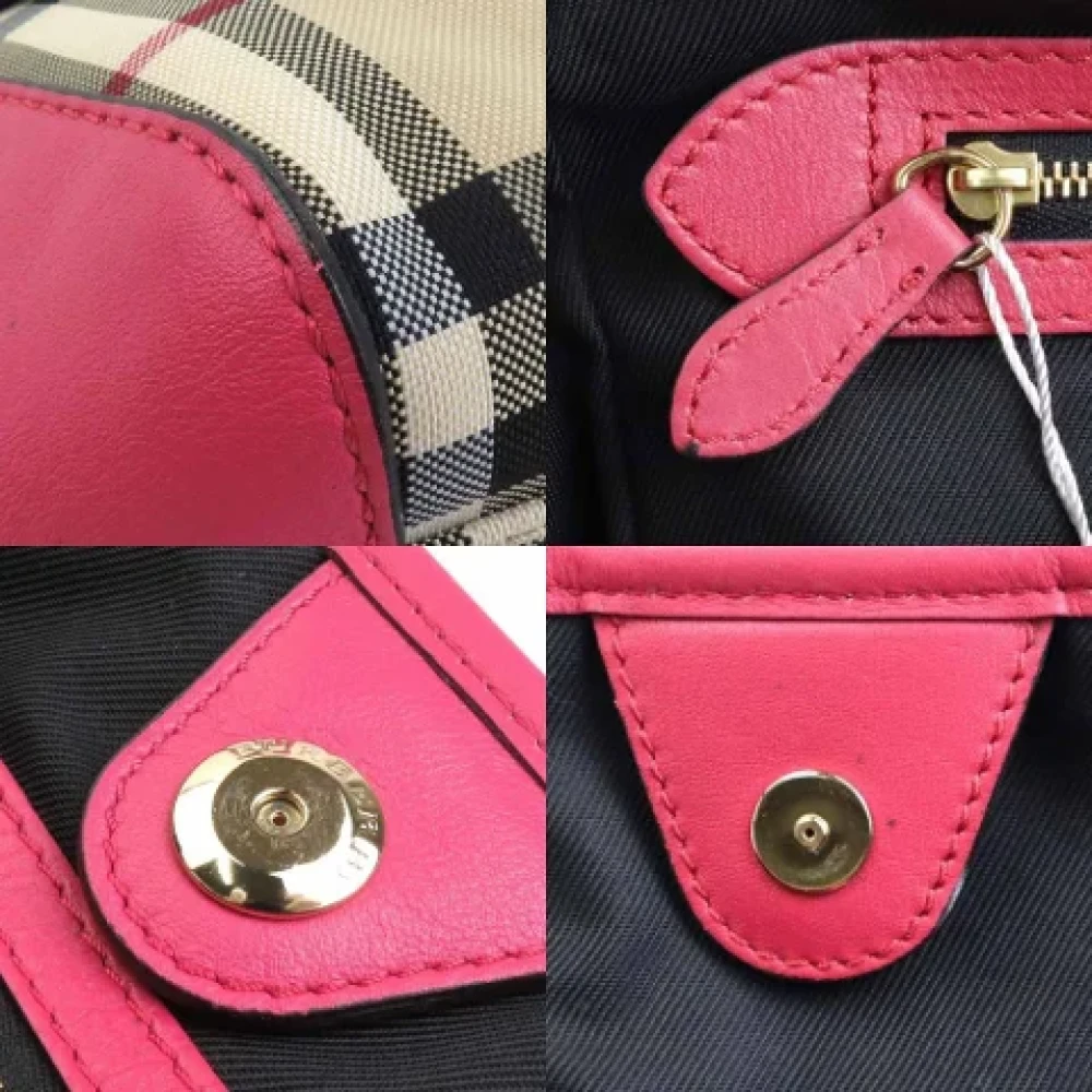 Burberry Vintage Pre-owned Leather shoulder-bags Beige Dames