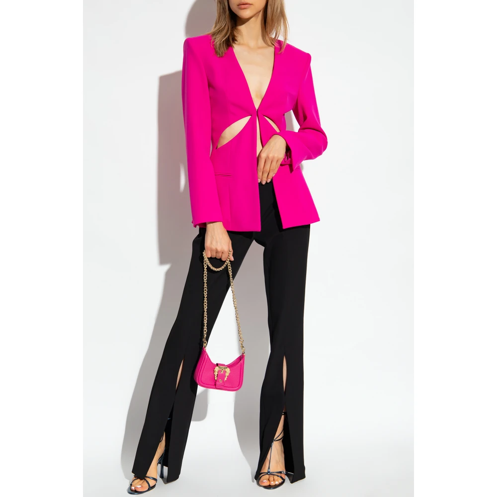 Versace Jeans Couture Blazer met uitsparingen Pink Dames