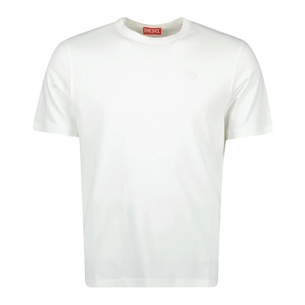 Diesel Witte T-shirt met verstelbare splitten White Heren