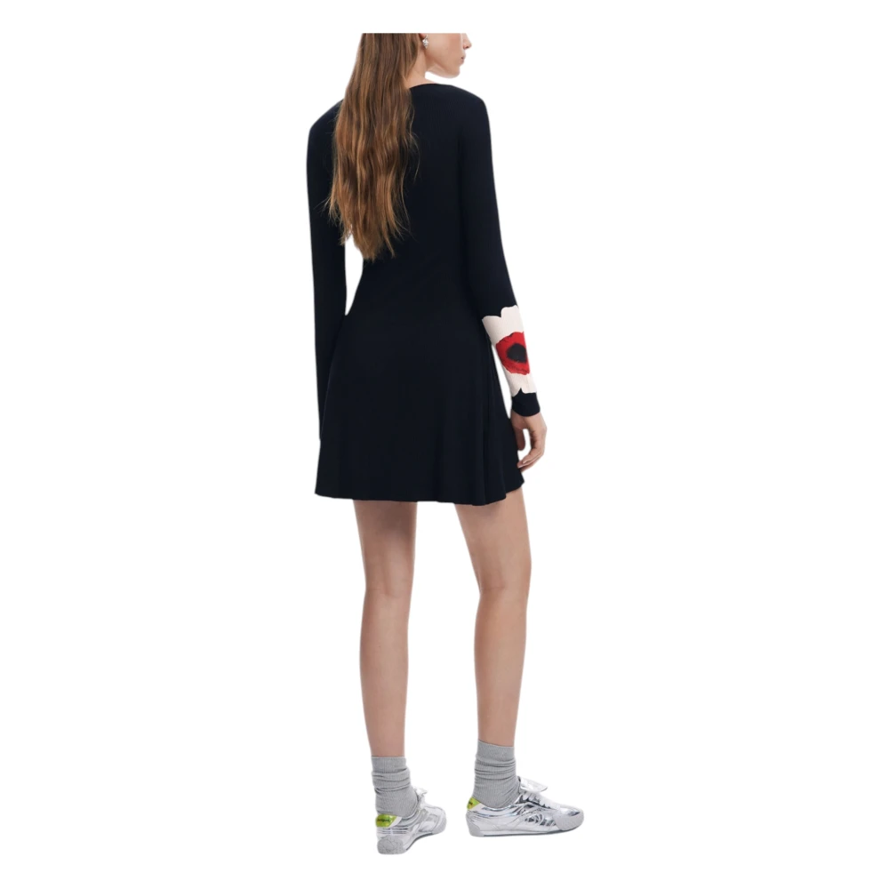 Desigual Lente Zomer Dames Midi Jurk Black Dames