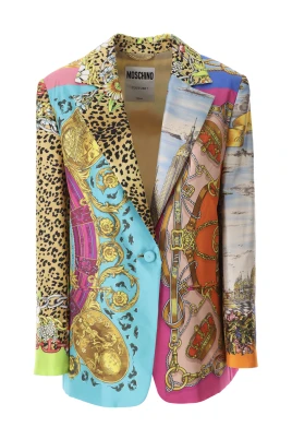 Multifärgad Sidenscarf Jacka