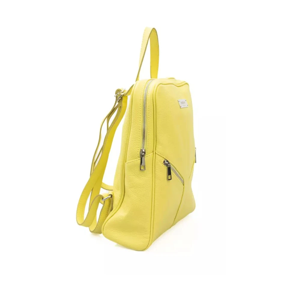 Baldinini Sunshine Yellow Leren Rugzak Yellow Unisex
