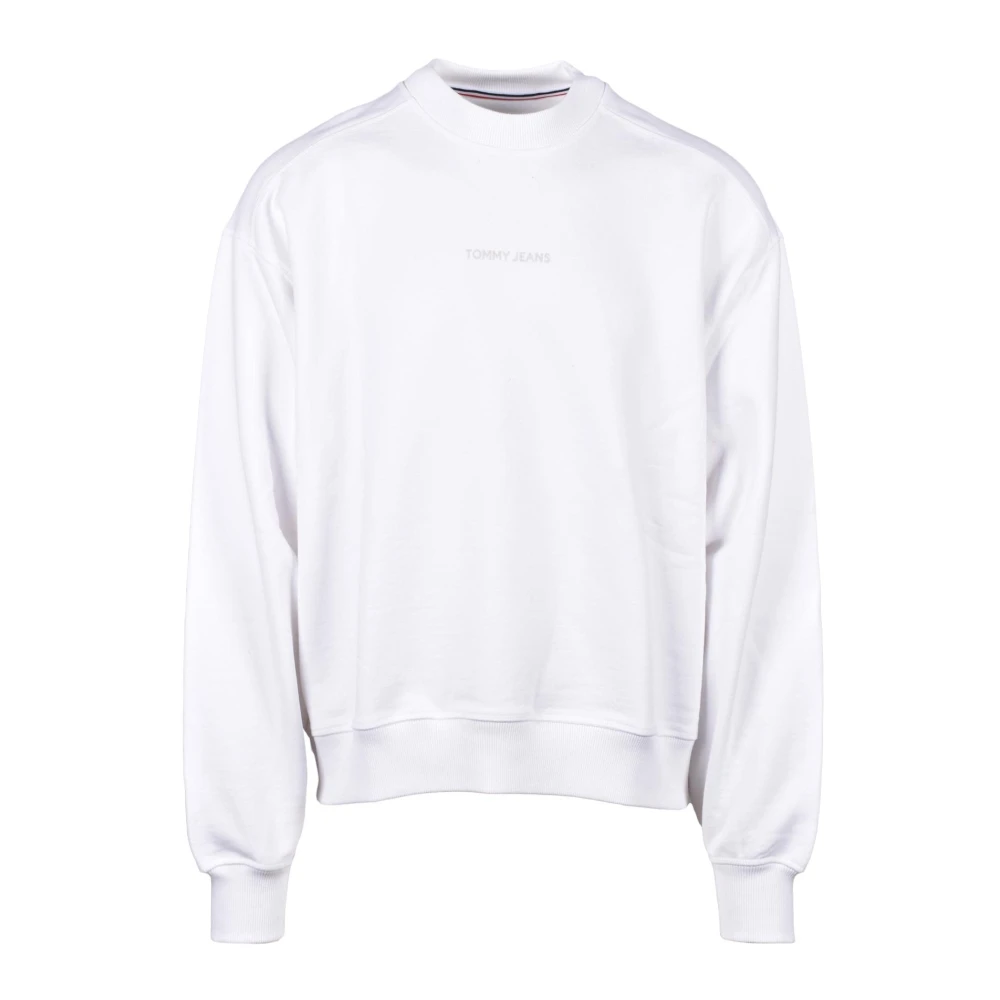 Tommy Jeans Katoenen Sweatshirt Model White Heren