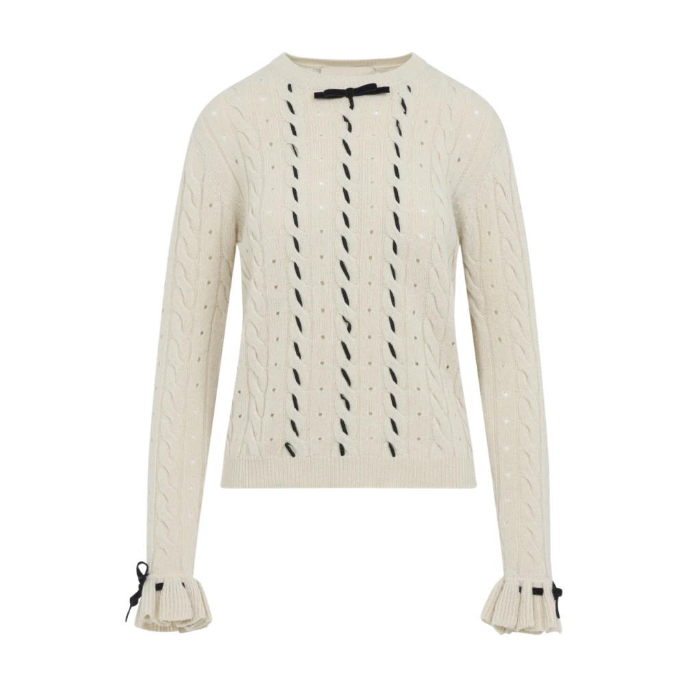 Valentino Women's Beige Betulla Sweater