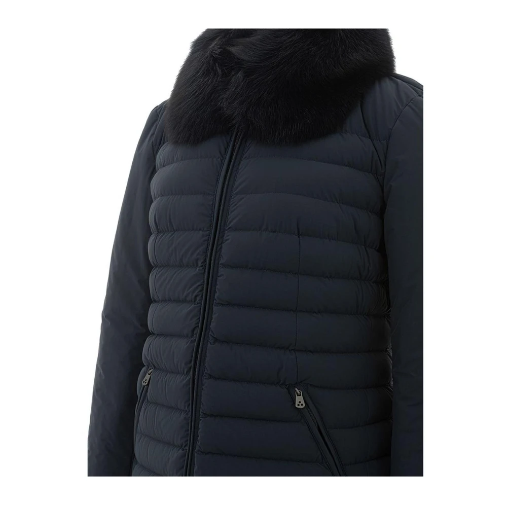 Peuterey Chique Blauwe Polyamide Jas Blue Dames