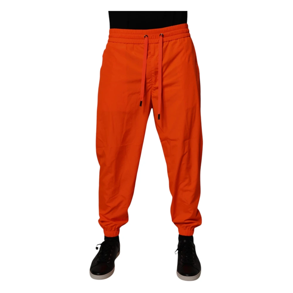 Dolce & Gabbana Men's Orange Jogger Joggers - Sweatpants - M - Trousers