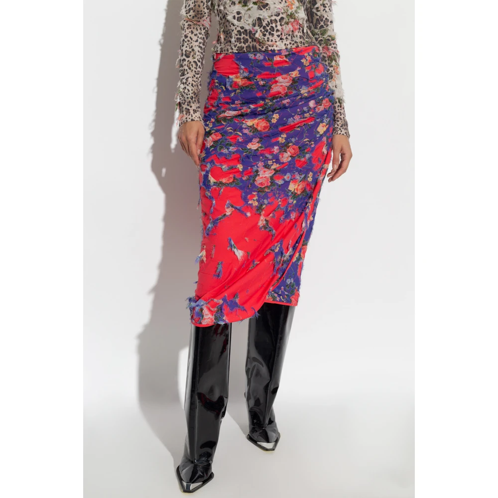 Diesel Rok met bloemenpatroon O-Flonna Multicolor Dames