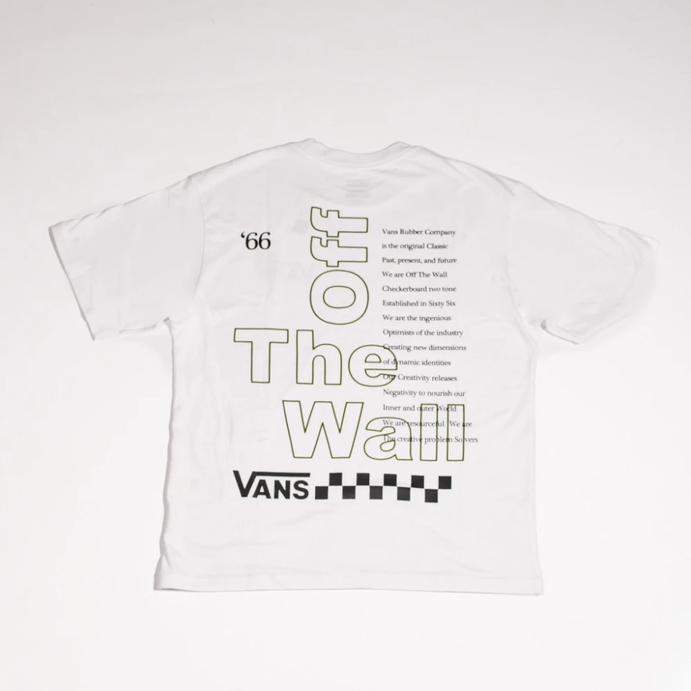 Vans Witte Grafische T-shirt White Heren