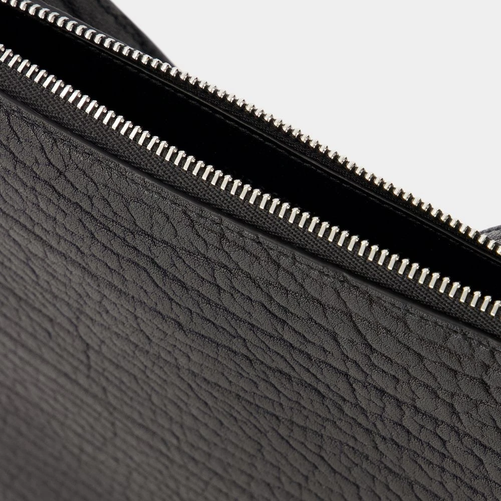 Burberry Zwarte Leren Mini Chess Clutch Black Unisex