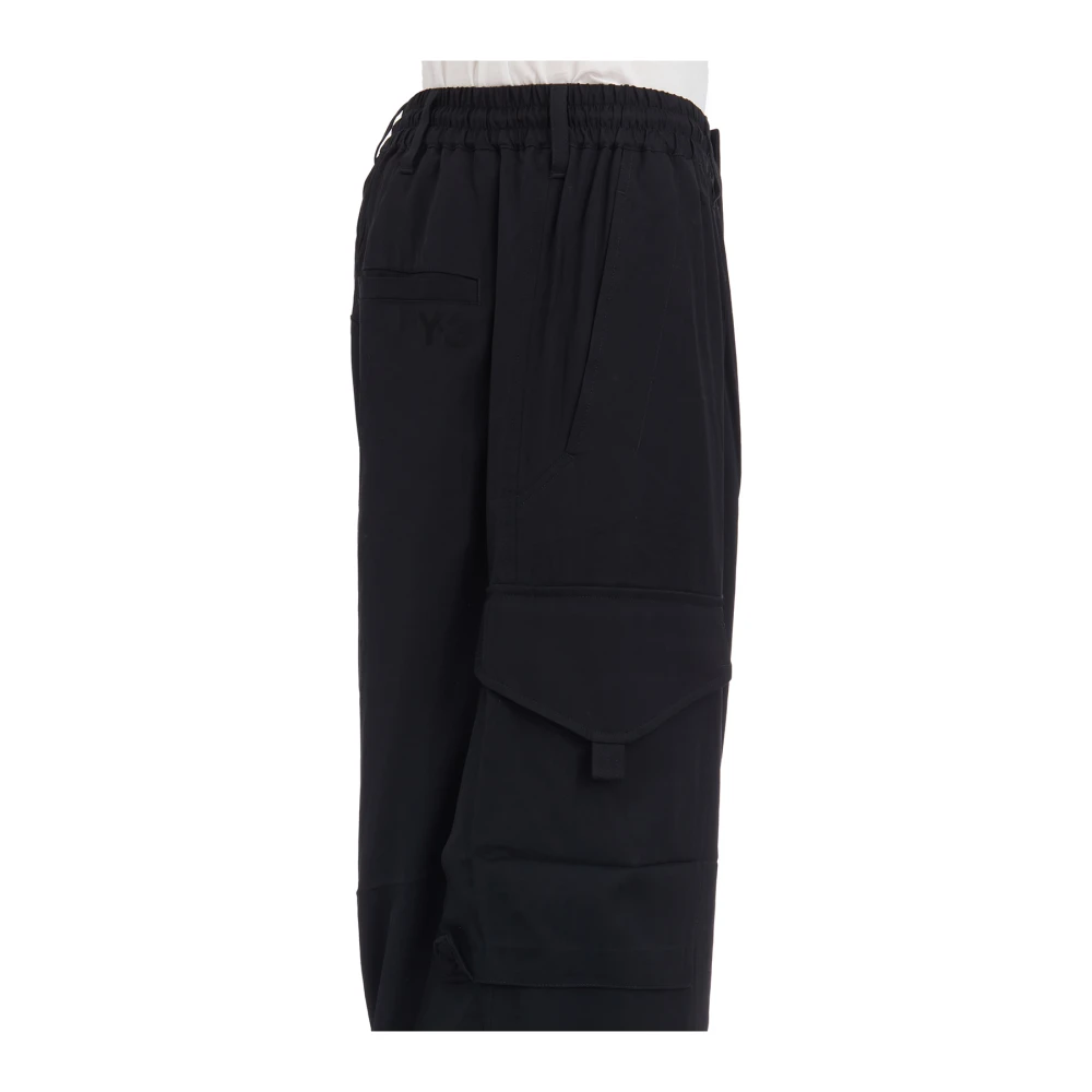 Y-3 Rayon Jogger Broek Black Heren