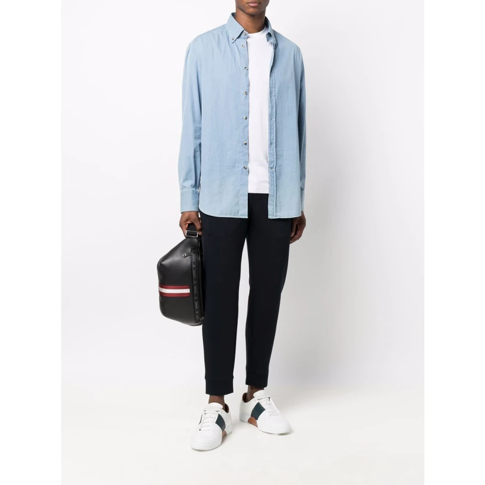 Emporio Armani Wit Logo-Patch T-shirt Korte Mouw White Heren
