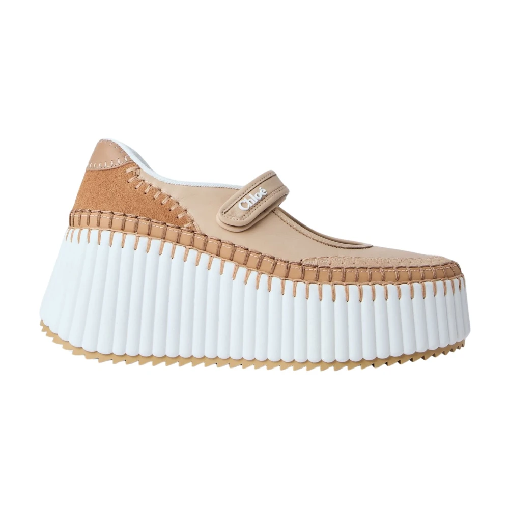 Chloé Women's Brown Wedges, 6 Uk, Nama Platform Trainers