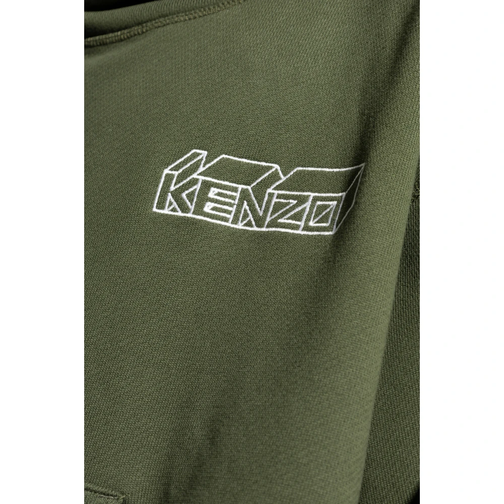 Kenzo Trui met brede kraag Green Heren