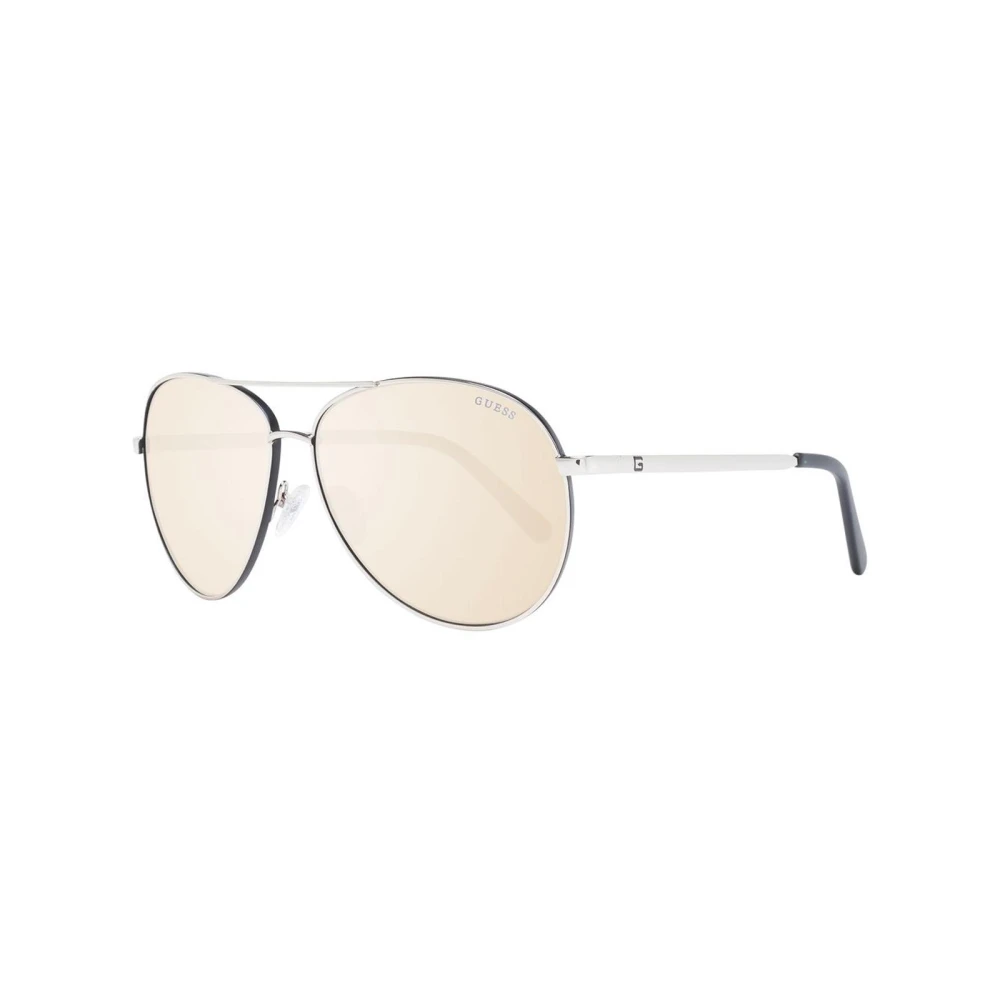 Guess Men's Gold/Grey Aviator Sunglasses With Lenses