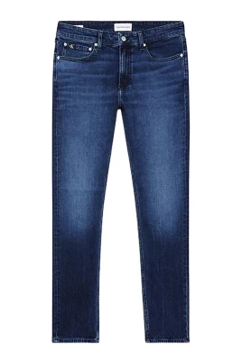 Blå Dragkedja & Knapp Jeans