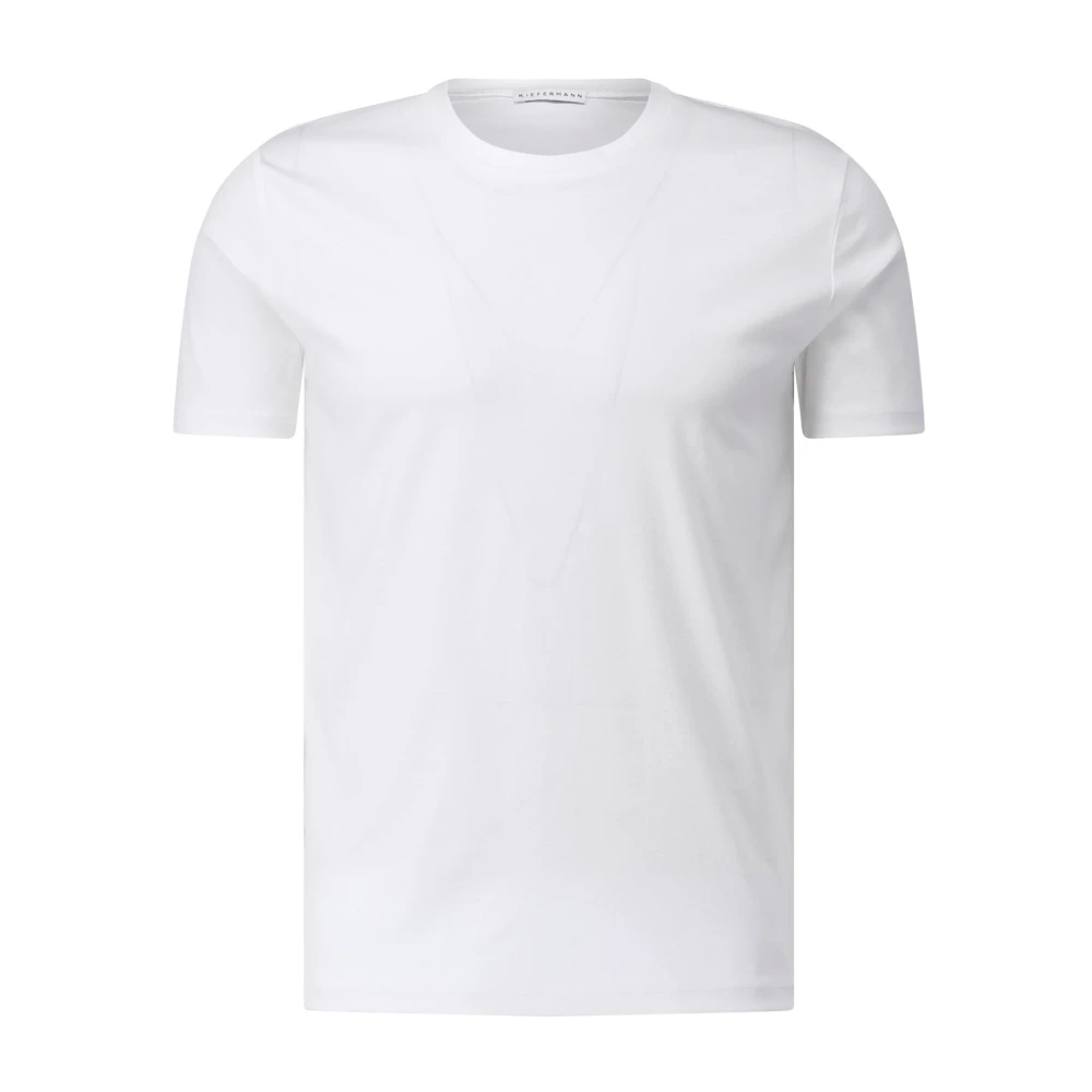 Kiefermann Katoenen T-shirt met klassiek design White Heren