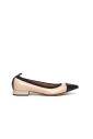 ballerine-en-cuir-beige-et-noir