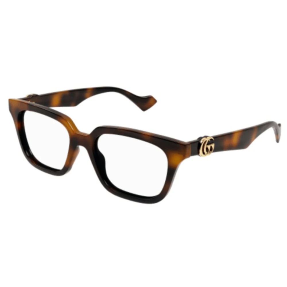 Gucci Unisex Brown Glasses, 51 Mm, Squared Eyeglasses