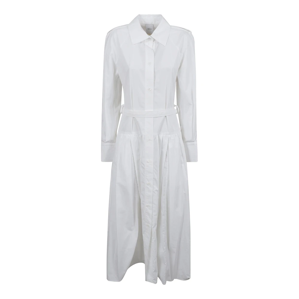 Patou Witte Maxi Overhemdjurk White Dames