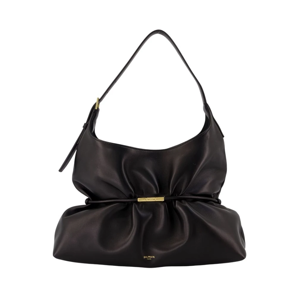 Balmain Donna Nero Borsa Sphynx Media In Pelle Liscia - Immagine 2
