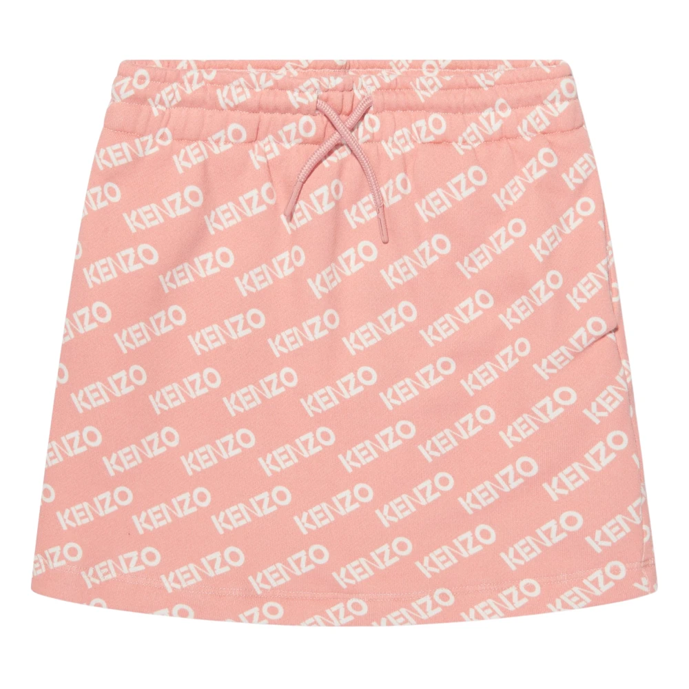 Kenzo Girls Pink Fleece Logo Skirt - Kids Skirts - 12 Y - Kids