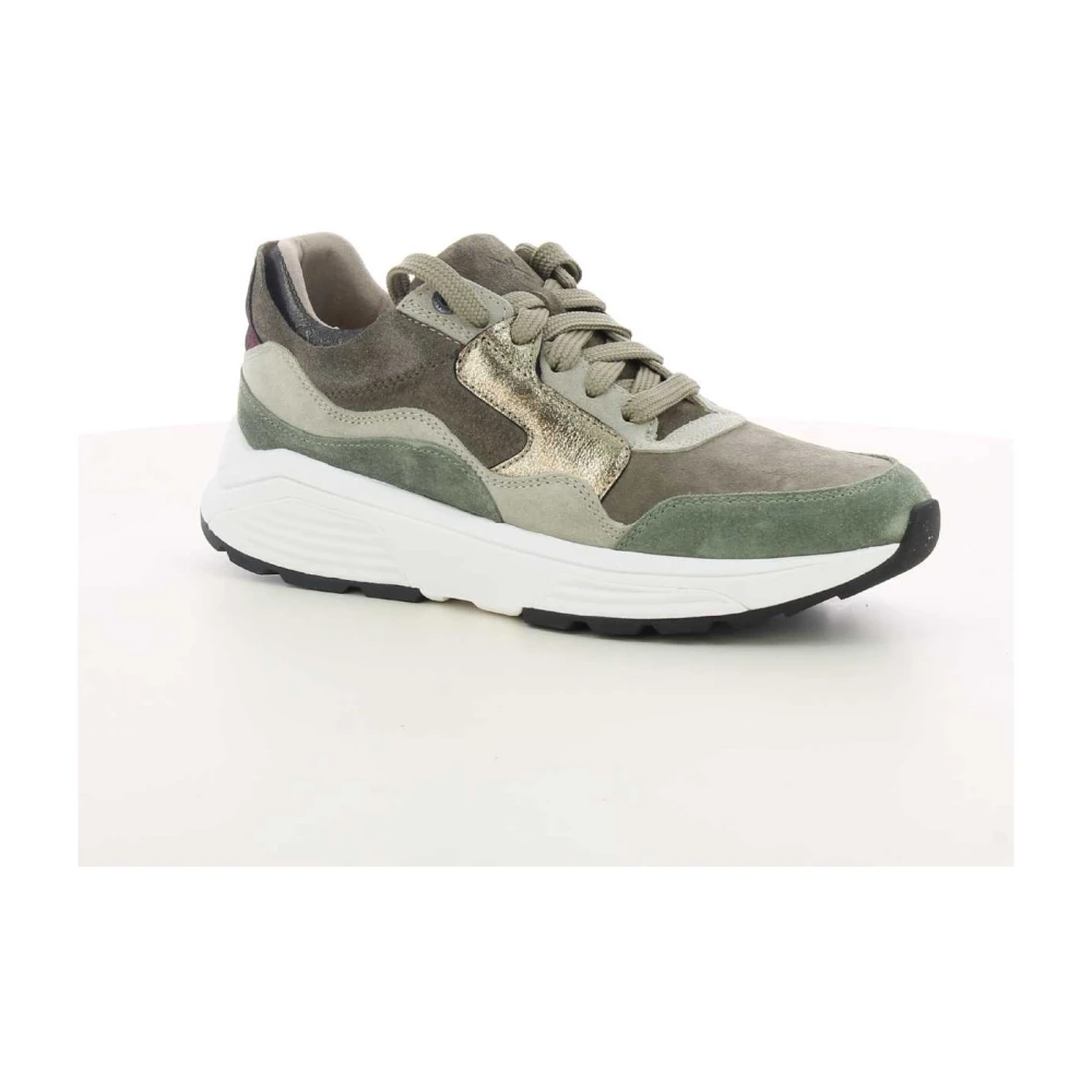 Xsensible Taupe Golden Gate Lady Sneakers Green Dames