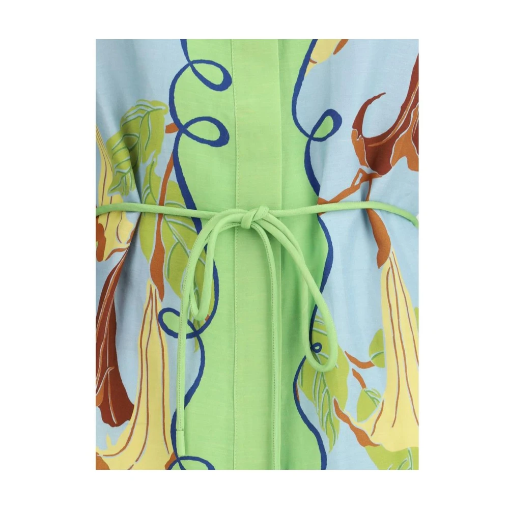 Alemais Bloemenoverhemdjurk met linttaille Multicolor Dames