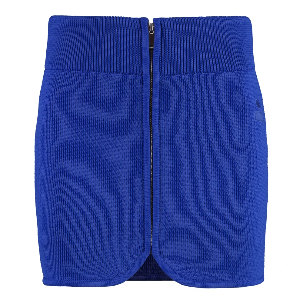 Isabel Marant Étoile Geribbelde Gebreide Minirok Blue Dames