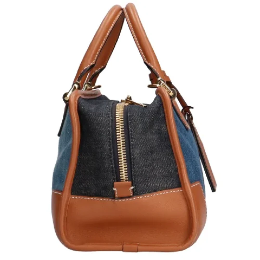 Loewe Pre-owned Fabric shoulder-bags Blue Dames