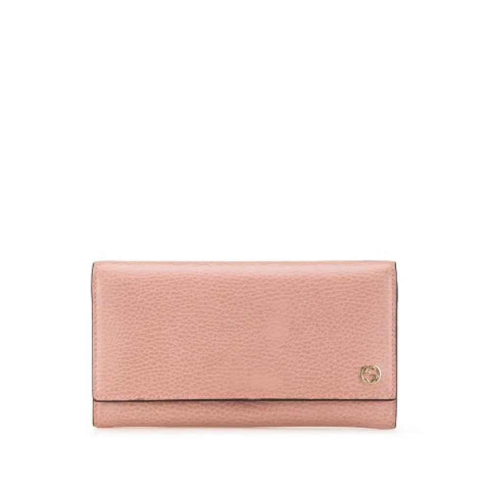 Gucci Vintage Pre-owned Leather wallets Pink Dames