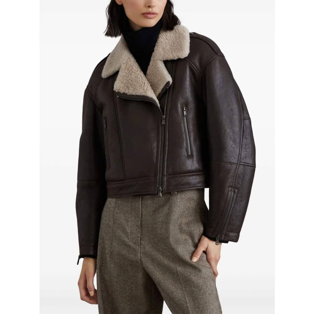 BRUNELLO CUCINELLI Stijlvolle Jassen Collectie Brown Dames