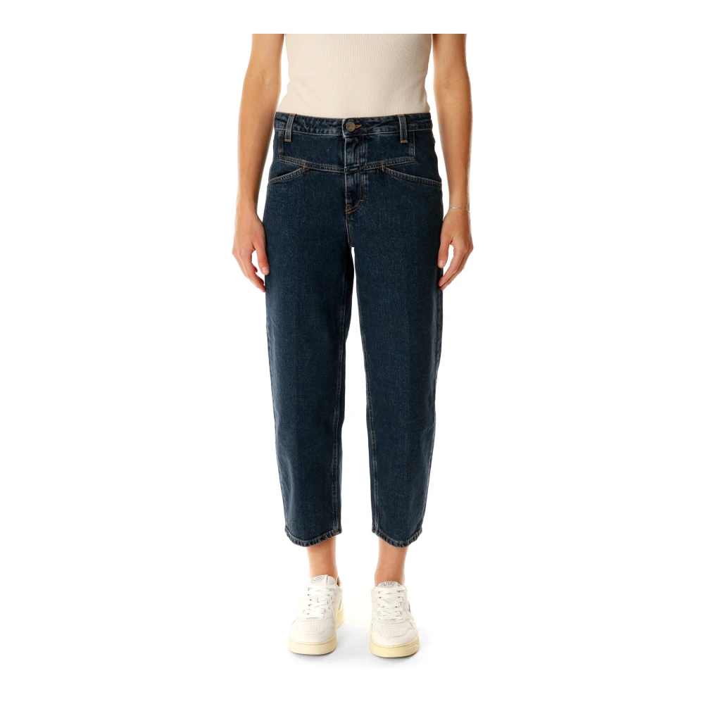 Closed High Rise Relaxed Fit Jeans Blue Dames